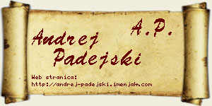 Andrej Padejski vizit kartica